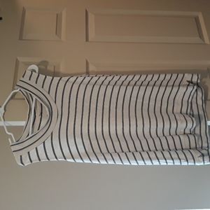 Lou & Grey tank, medium, navy and light heather gray